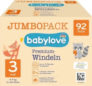 Babylove Premium 3d (4-9 kg)–92vnt