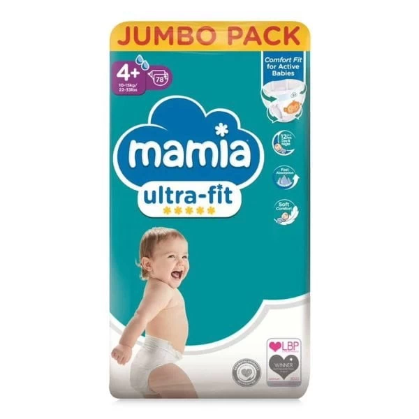 Mamia Ultra Fit 4+d (10-15kg)–78vnt 1 Mamia-4-78-vnt