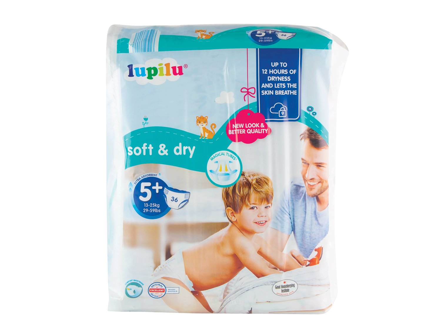 Lupilu Soft&Dry 5+d (12-17kg)–64vnt 1 Lupilu Soft&Dry 5+d (12-17kg)–64vnt