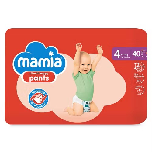 Mamia Nappy Pants 4d (8-15kg)–40vnt 1 Mamia Pants 4 dydis
