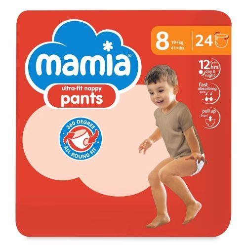 Mamia Nappy Pants 8d (19+kg)–24vnt 1 Mamia Pants 8 dydis