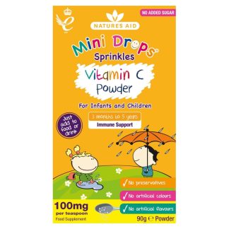 NATURES AID (Mini Drops)Vitamin-C,milteliai,90g.