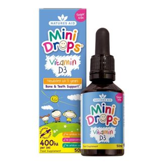 NATURES AID (Mini Drops) Vitamin-D3, geriamieji lašai,50ml
