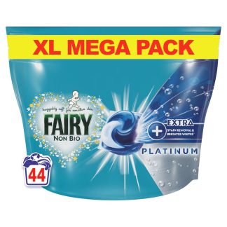 Fairy non bio + extra platinum 44 kap , stain removal