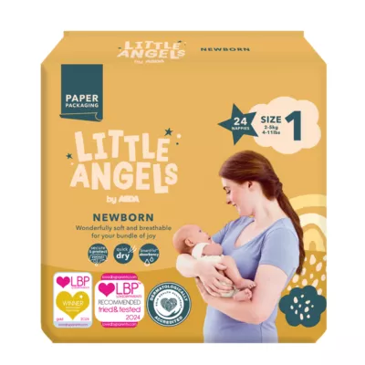 Little Angels NewBorn 1d (2-5kg)–48vnt (24vnt x2) 1 Little Angels NewBorn 1d (2-5kg)–48vnt (24vnt x2)