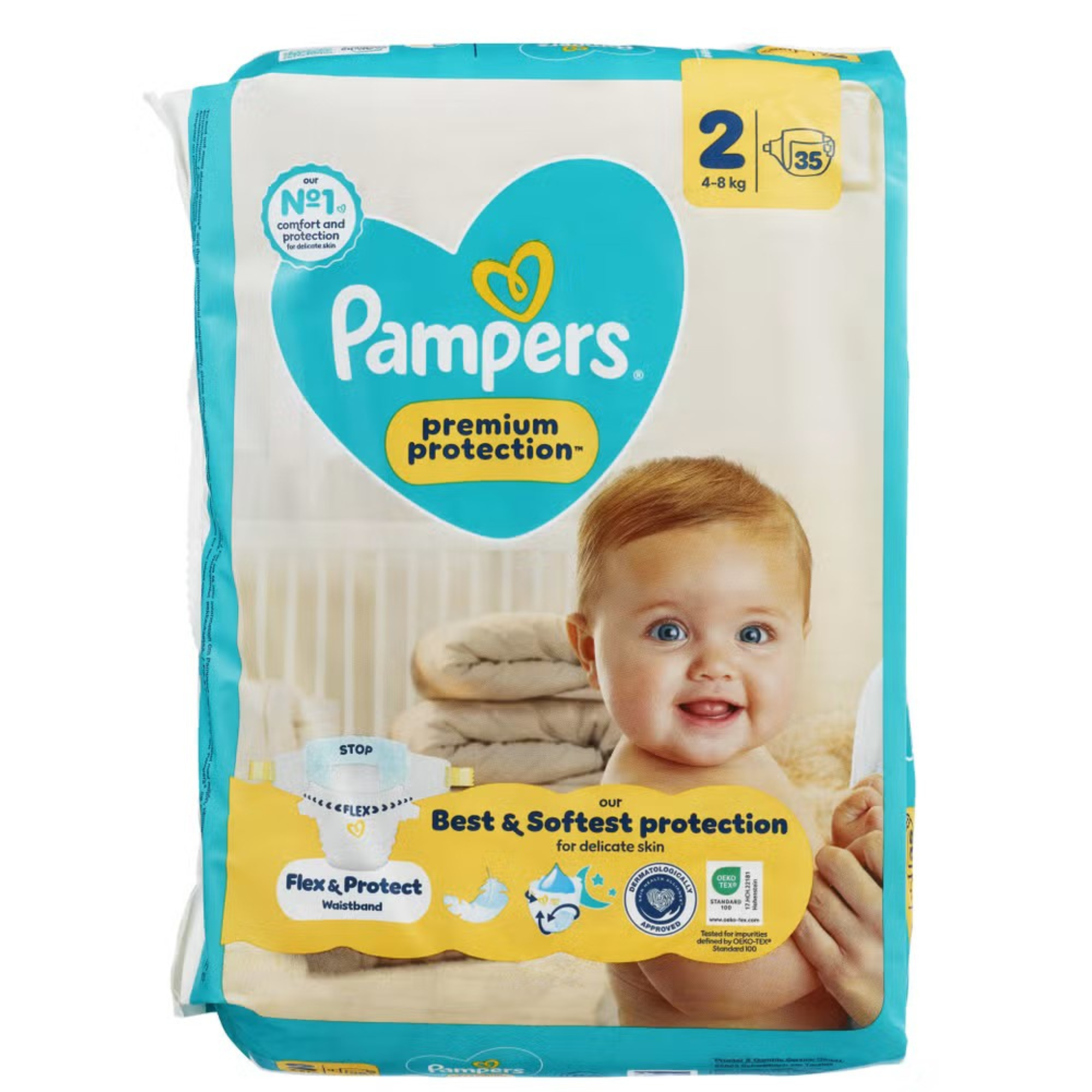 Pampers Premium Protection 2d (4-8kg)–140vnt (35vnt x4) 1 Pampers Premium Protection 2d (4-8kg)–140vnt (35vnt x4)